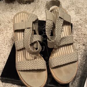 Rampage Tan Espadrille Sandals